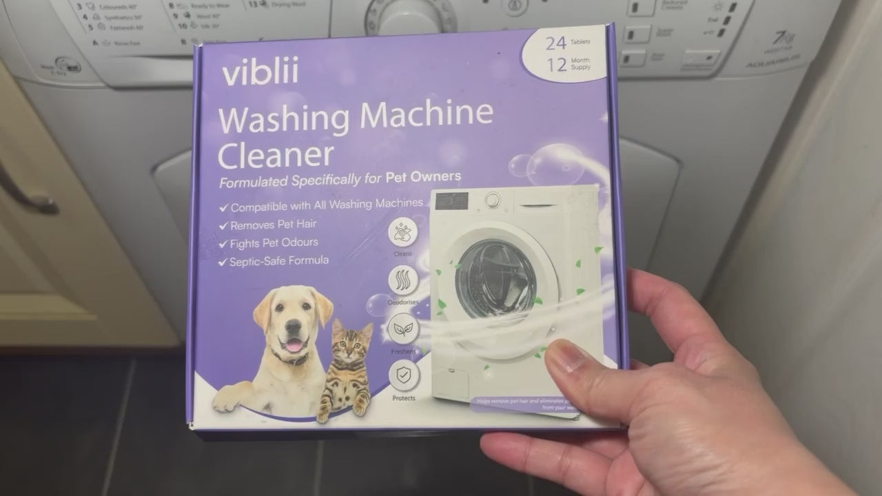 Washing Machine Cleaner Tablets — Pet Formula.