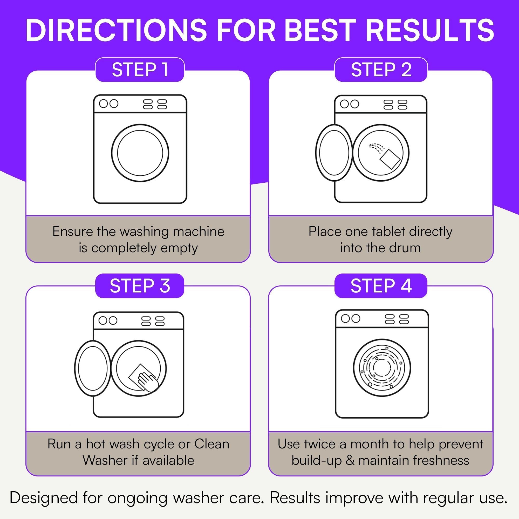 viblii pet formula - removes pet hair, residue, and odour from washing machines