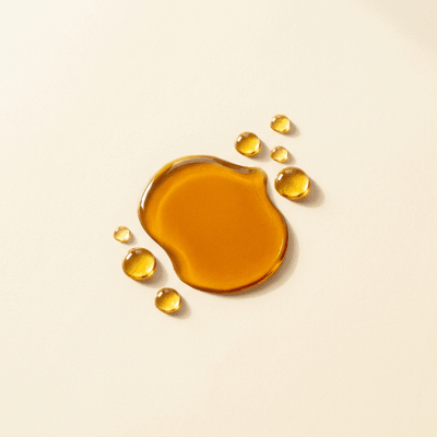 Golden oil droplets